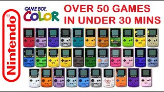 Over 50 Nintendo Game Boy Color Games In Under 30 Minutes