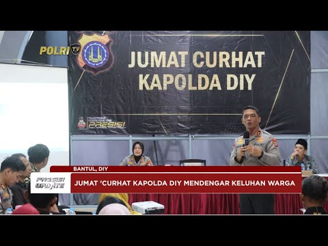 PRESISI UPDATE: KAPOLDA DIY SAPA WARGA PARANGTRITIS BANTUL DALAM JUM&rsquo;AT CURHAT 08/02/2025 (17.00)