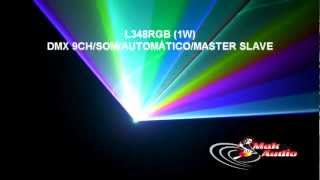MAK AUDIO LASER SHOW L348 RGB (1W) DMX 9CH