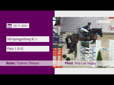 Nordic Jumping events 2021/2022: Viva Las Vegas & Tomma Thiesen, Stil-Springprüfung Kl. L