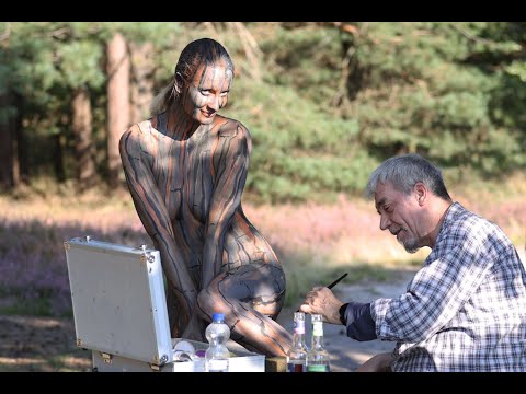 BODYPAINT IN NATURE - a story about making of - by handicaped artist Jörg Düsterwald