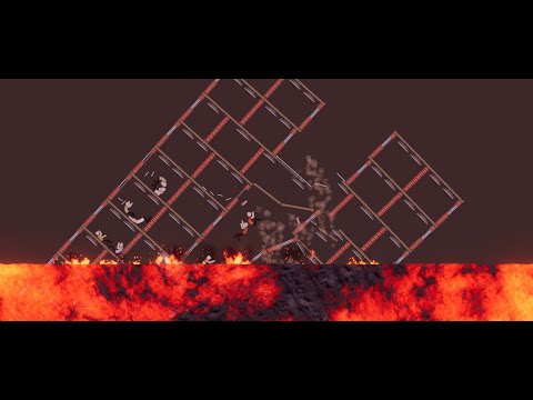 Dropping Building Into New Lava Map In People Playground