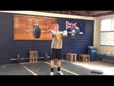 Gillies Ave Olympic Weightlifting - 15/8/13 Training Lifts - Caleb Symon - Olympic Weightlifting