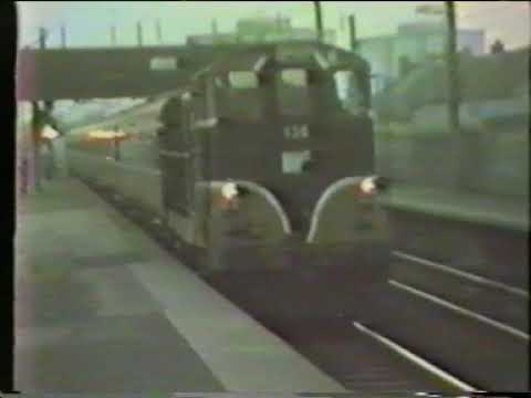 Irish Rail scenes in Dublin featuring a Push Pull trip