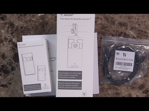 HOLACA Spike Pole Mount Ground Stake and Weatherproof Silicone Skin for R-ing Outdoor Cam Plus Battery 2K Security Camera, Suitable for Stake into Soft Ground video review thumbnail