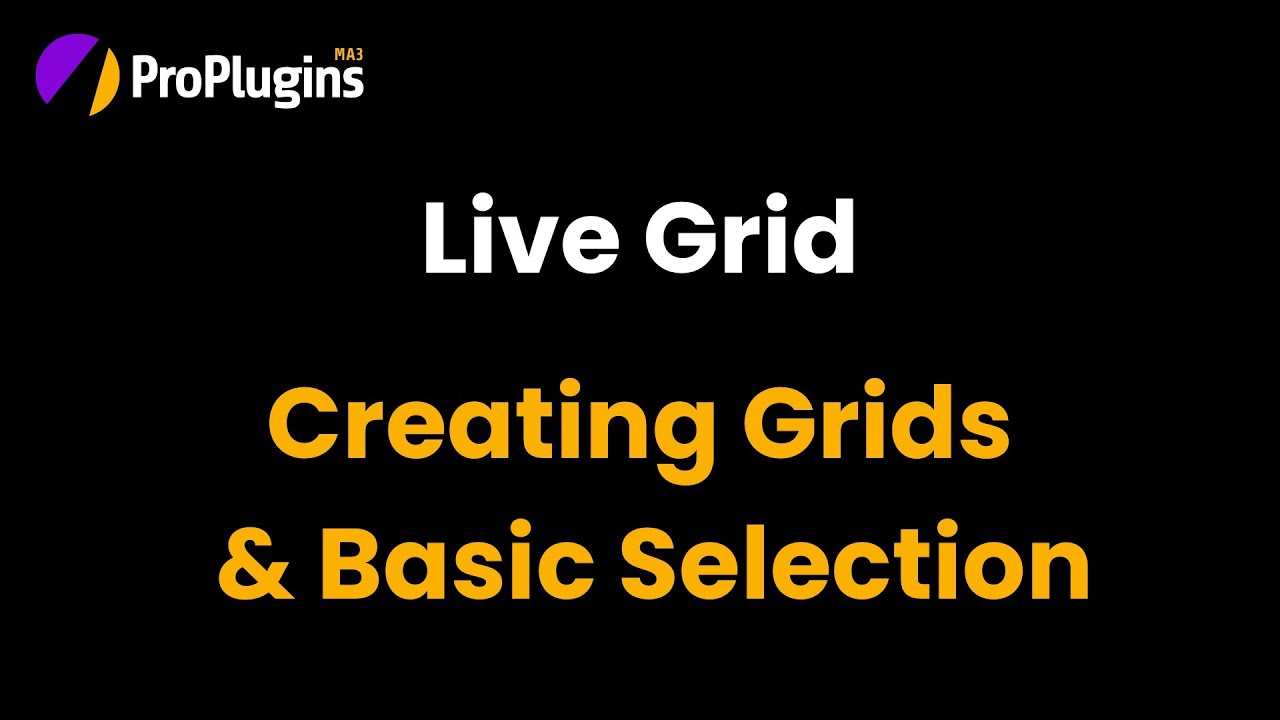 Live Grid - Creating Instances & Basic Selection