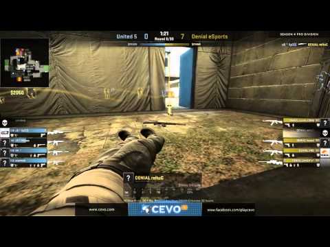 CEVO-Pro CS:GO Season 4: Denial vs. United 5 - Week 2:1 on de_cache