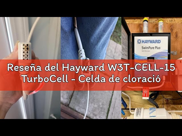 Vídeo relacionado con Hayward W3T-CELL-15 TurboCell - Celda de cloración Salina para Piscinas enterradas de hasta 40.000 galones