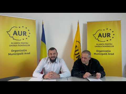AUR își prezintă candidații și ideile lor. Ciprian Băguț consideră exagerate taxele locale impuse de Primăria Pecica