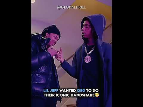 Lil Jeff Wanted Q50 To Do Their Iconic Handshake😂 #chicago #bloodhound #rap