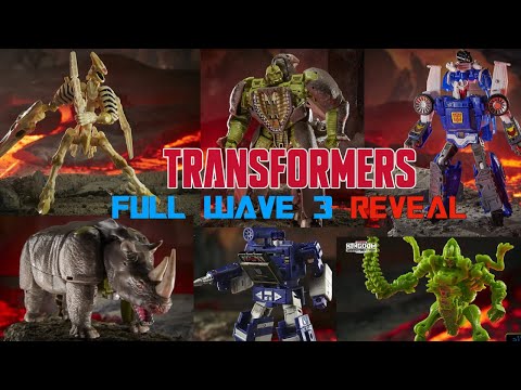 Hasbro Fan Fest FULL Wave 3 Transformers Kingdom REVEALED! RHINOX! TRACKS! SOUNDWAVE & MORE Thoughts