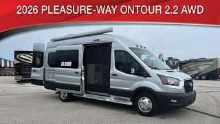 A preview image of the linked video showcasing 2026 Pleasure-way Ontour 2.2 AWD