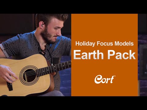 Демонстрация гитарного набора Cort Earth Pack