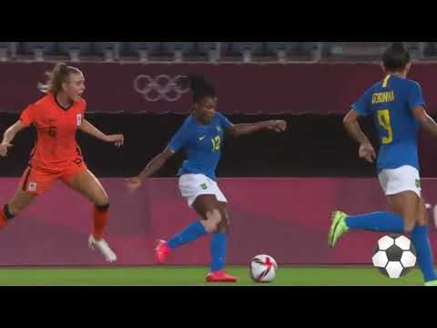 Gol de pênalti da Marta - *Brasil 2x2 Holanda* - Tokio 2020 ⚽