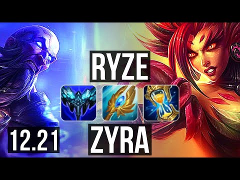 RYZE vs ZYRA (TOP) | 700+ games, 6/2/5 | EUW Master | 12.21