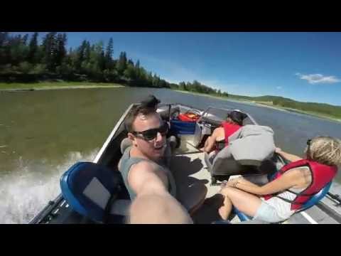 Jet Boating the North Saskatchewan River - GoPro