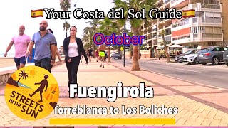 🚶‍♂️Fuengirola 🇪🇸 Walking video  | Torreblanca to Los Boliches  relaxing walk in