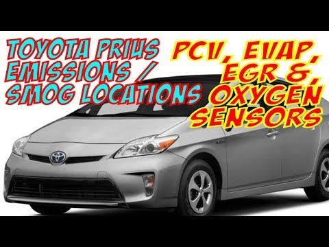 Toyota Prius emissions / smog locations: PCV, EVAP, EGR, Oxygen Sensors