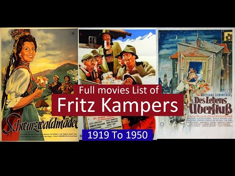 Fritz Kampers Full Movies List | All Movies of Fritz Kampers