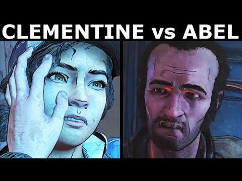 Clementine Fights With Abel - The Walking Dead Final Season 4 Episode 2 (Telltale Series)