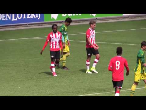 Koen Oostenbrink crosspass PSV o17 - ADO Den Haag o17  5-2