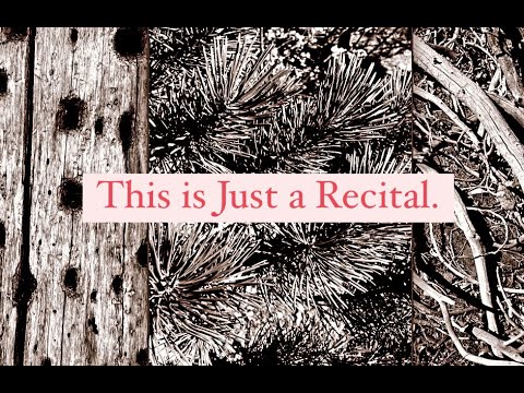 'This Is Just A Recital.' UCLA M.M. Recital. Justin Birchell, baritone