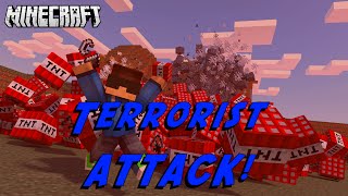 Minecraft: TERRORIST ATTACK!!! (MINECRAFT REDEMPTION SINGLEPLAYER CUSTOM ADVENTURE MAP!)