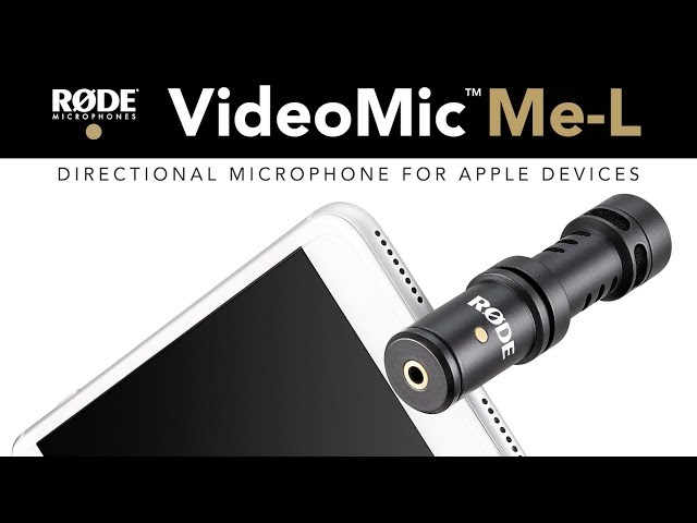 Microfono esterno Rode VideoMic Me-L per iPhone video