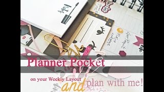 Planner Pocket ON your weekly layout | Plan with me using Villa Beautifful