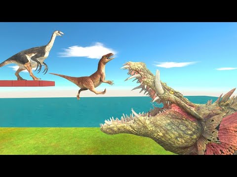 Carnivore or Herbivore Dinosaurs - Who Can Escape from Giant Crocodiles?