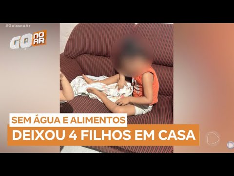 Mãe é presa por abandonar quatro filhos em condições insalubres em Goiás