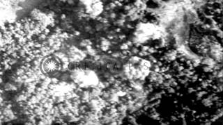 U.S. Marine SBDs and other aircraft attack Japanese-held Islands in the Pacific d...HD Stock Footage