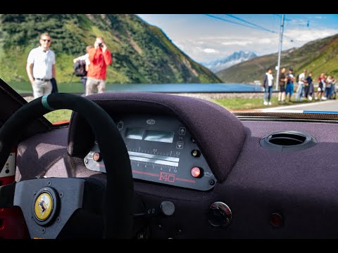 Ferrari F40 LM -No Speed Limit-  Racing Up The Swiss Alps