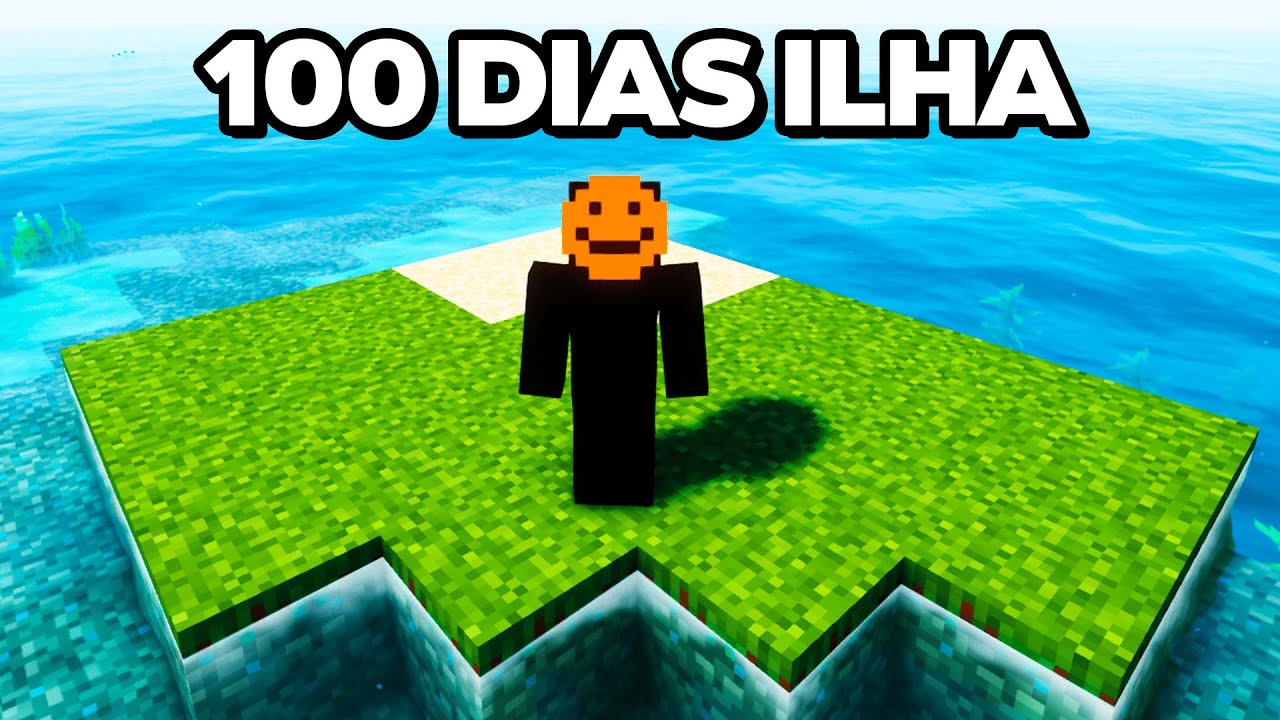 SOBREVIVI 100 DIAS EM UMA ILHA DO MINECRAFT 1.21