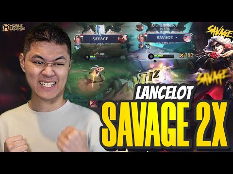LANCELOT JEJE SAVAGE 2X DALAM SATU GAME ! - Mobile Legends