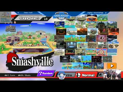 Onslaught 104 - Doubles Loser's Semis: LingLing + Actual Garbage vs K3H + D