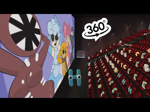 Alphabet lore 360°- CINEMA HALL | Letter H react to Alphabet Lore meme #2 |VR/360° Experience
