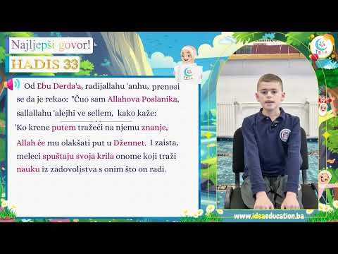 Ko traži znanje, Allah mu olakša put u Džennet (33. HADIS)