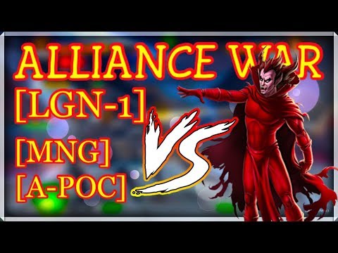 Alliance War: [LGN-1] vs [MNG] / [A-POC] - Marvel Contest Of Champions