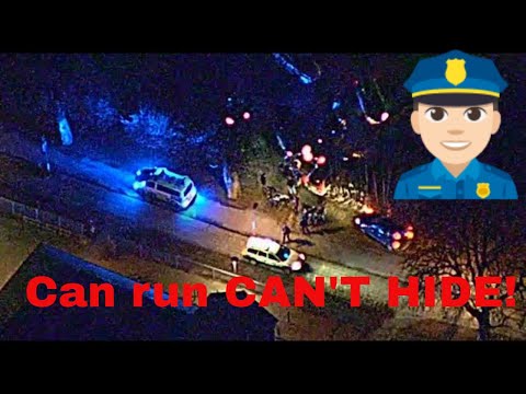Busted by helicopter! Police Pursuit in Southern Sweden after Drive In Police surprise!