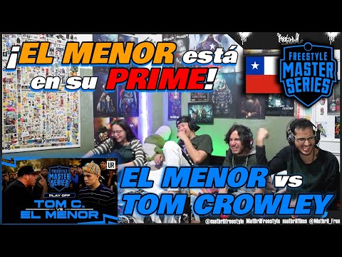 🔴COLOMBIANOS REACCIONAN a EL MENOR vs TOM CROWLEY - EL MENOR en su PRIME [FMS CHILE PLAY OFFS 2023]💪