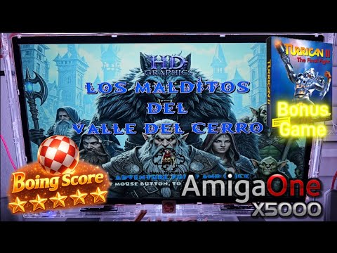 AmigaOne X5000 Gameplay Los Malditos del Valle del Cerro + Bonus Turrican II (Remake) on AmigaOS 4.1