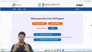 Free AI For All Course by Intel & Ministry of Education, Govt. of India