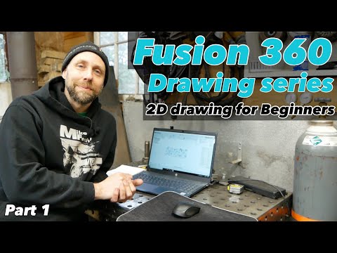 Fusion 360 2D Tutorial Drawing series for Beginners part 1