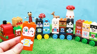 アンパンマン アニメ おもちゃ SLマンと123！すうじブロックで遊ぼう！