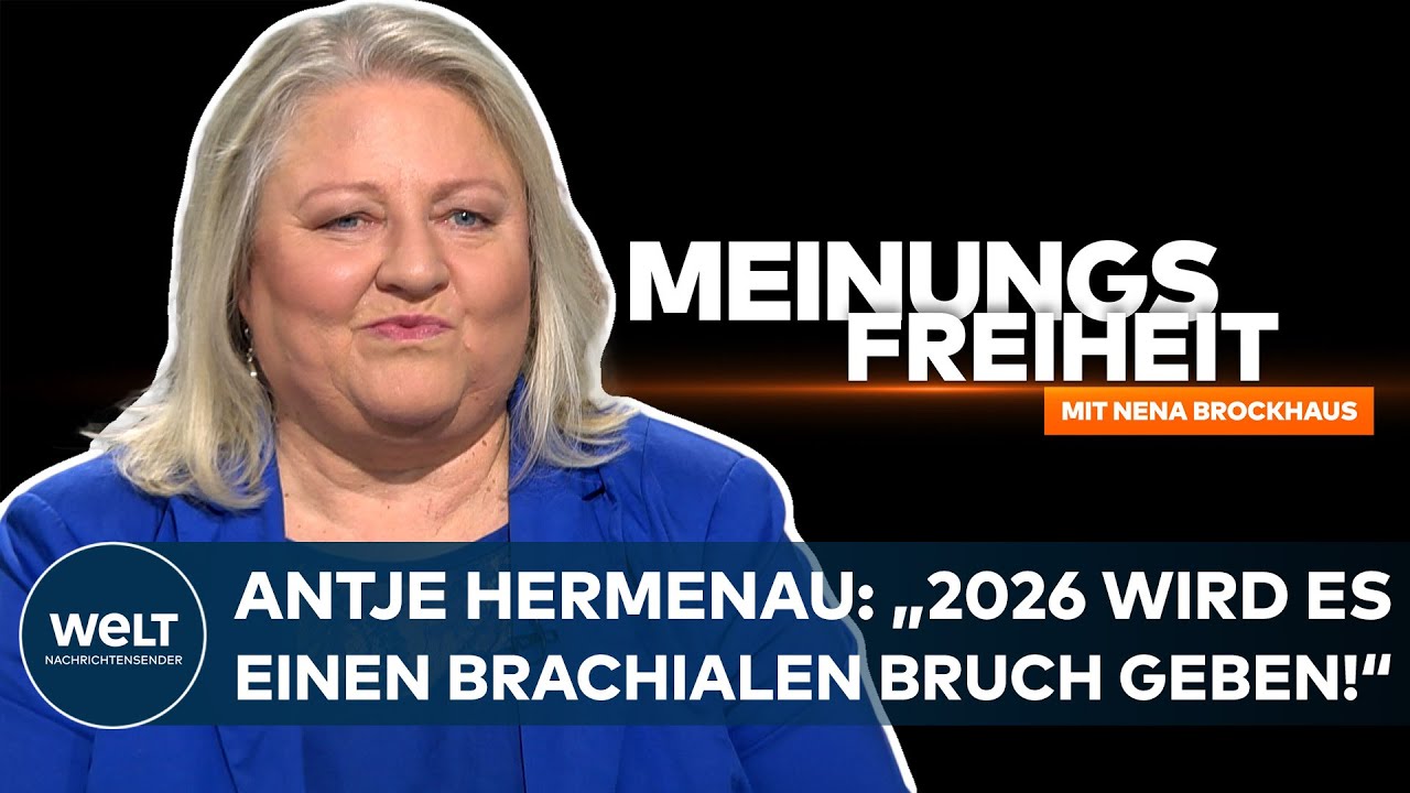 WELT-Talk MEINUNGSFREIHEIT – Antje Hermenau: „2026 wird es einen brachialen Bruch geben!“