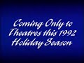 Coming Only To Theaters This 1992 Holiday Season 1989 1996 Logo Dark Blue