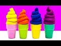 Play-Doh Ice Cream Cone Surprise Eggs Spongebob Dora Hello Kitty Peppa Pig