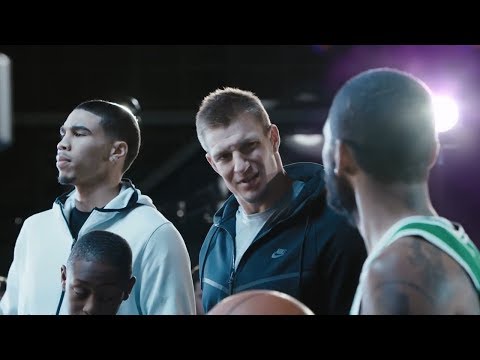 FUNNY New Kyrie Irving Nike Commercial with Rob Gronkowski and Jason Tatum 2017