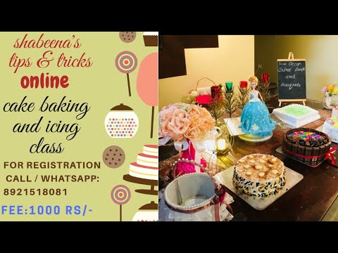 Online cake baking &icing class 📞📞8921518081shabeena
